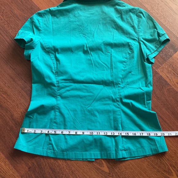 LOFT Tailored Cap Sleeve Buttondown - Picture 9 of 10